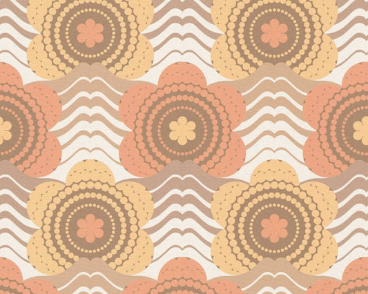 Retro Elegance Wallpaper - Brown