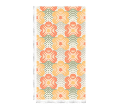 Retro Elegance Wallpaper - Orange