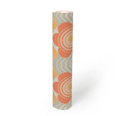 Retro Elegance Wallpaper - Orange