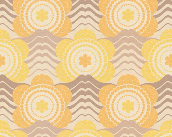 Retro Elegance Wallpaper - Yellow