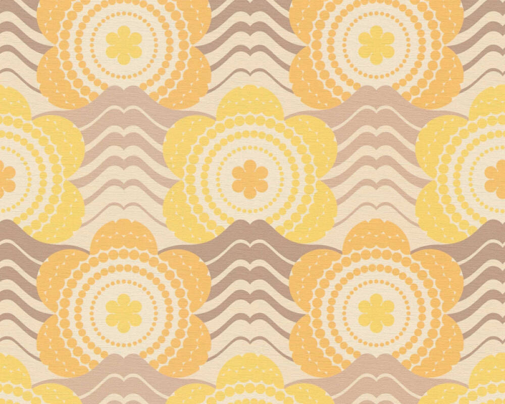 Sample - Retro Elegance Wallpaper - Yellow
