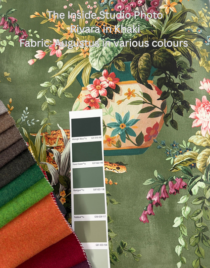 Rivara - Vase and Wildlife Wallpaper - Khaki - Discontinuing