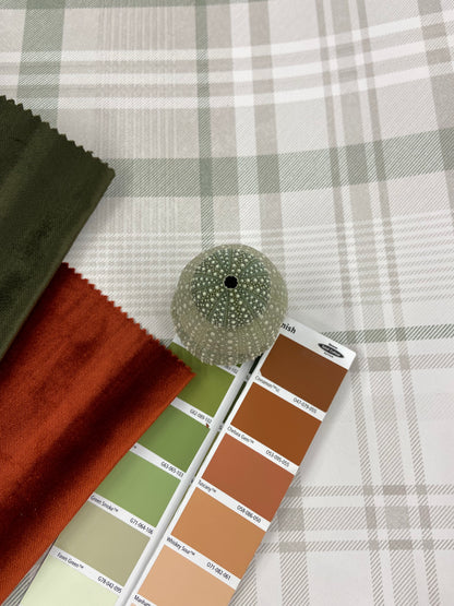 Kirkham Check - Plaid Wallpaper - Green