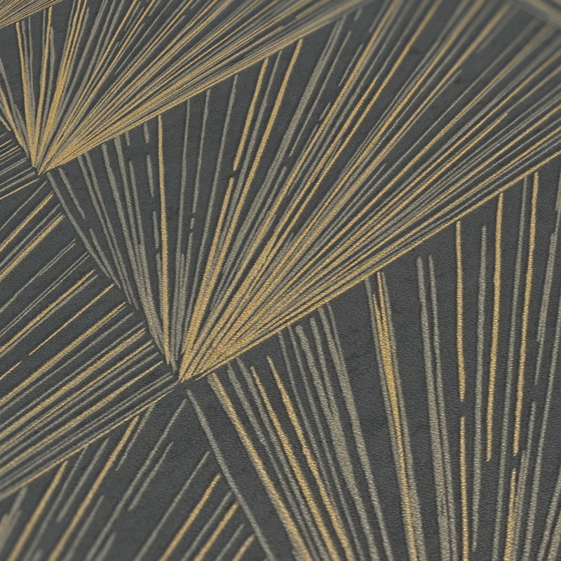 Metallic Moments Wallpaper  - Black