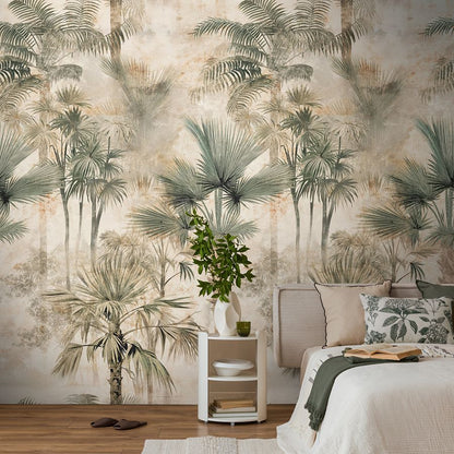 The Wall 4 - Hybrid Wallpaper Mural - Hot Spots - Misty Palms