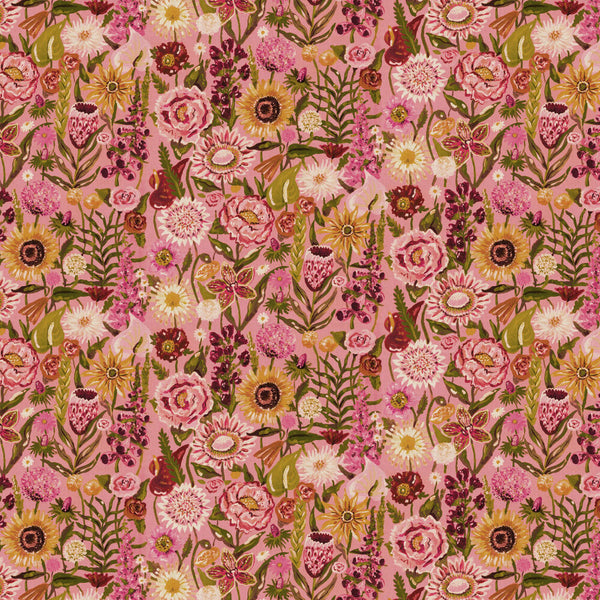 Sample - Utopia Floral Wallpaper - Rosa