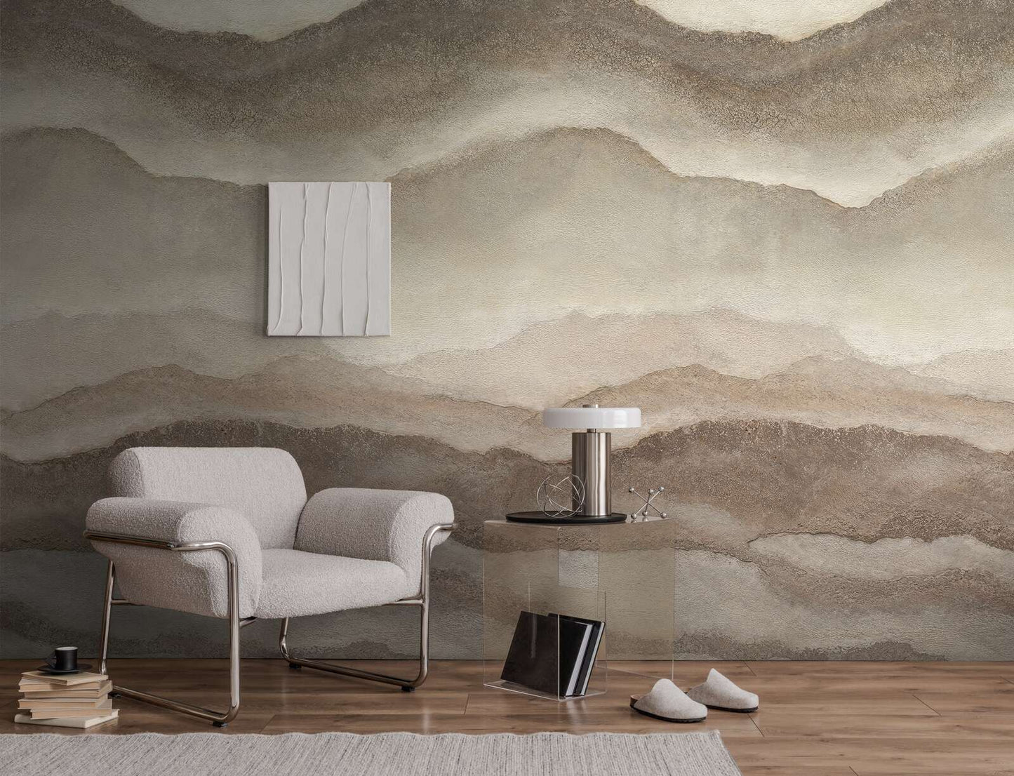 The Wall 4 - Hybrid Wallpaper Mural - Abstract Mountains