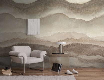 The Wall 4 - Hybrid Wallpaper Mural - Abstract Mountains