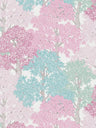 Colourful Forest Trees Wallpaper - Pink