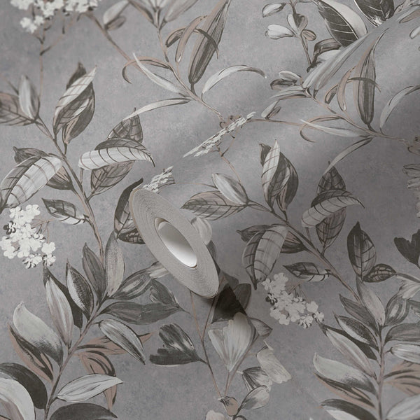 Sample - Meadow Whisper - Architects Wallpaper - Grey