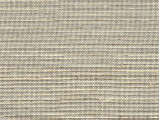 Abaca Natural Fibre Wallpaper - Silver Peony