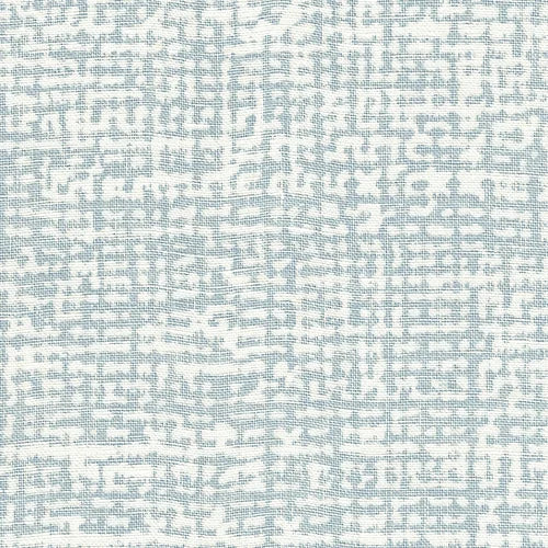 Sample - Pagoda Linen Wallpaper - Marine Blue
