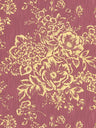 Textile Flower Wallpaper - Architects Paper - Metallic Silk - Red/Gold - Discontinuing
