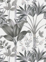 Graphic Palms Wallpaper - Grey