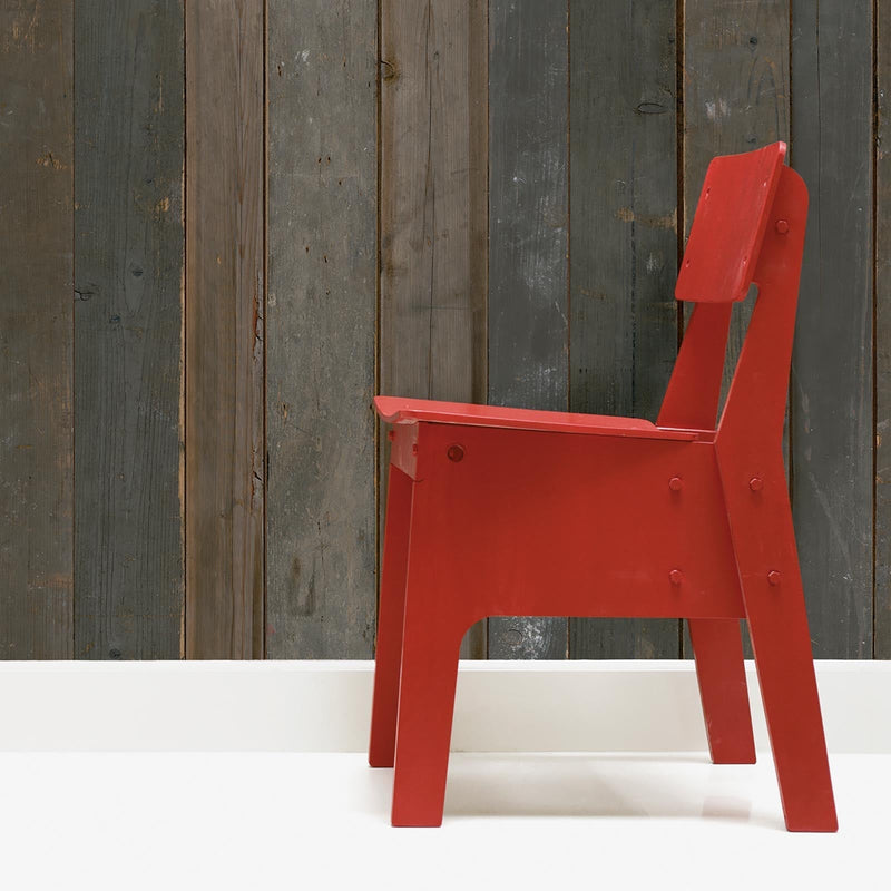 Sample - Piet Hein Eek 'Scrapwood Series' Wallpaper - Brown Scrapwood - PHE04