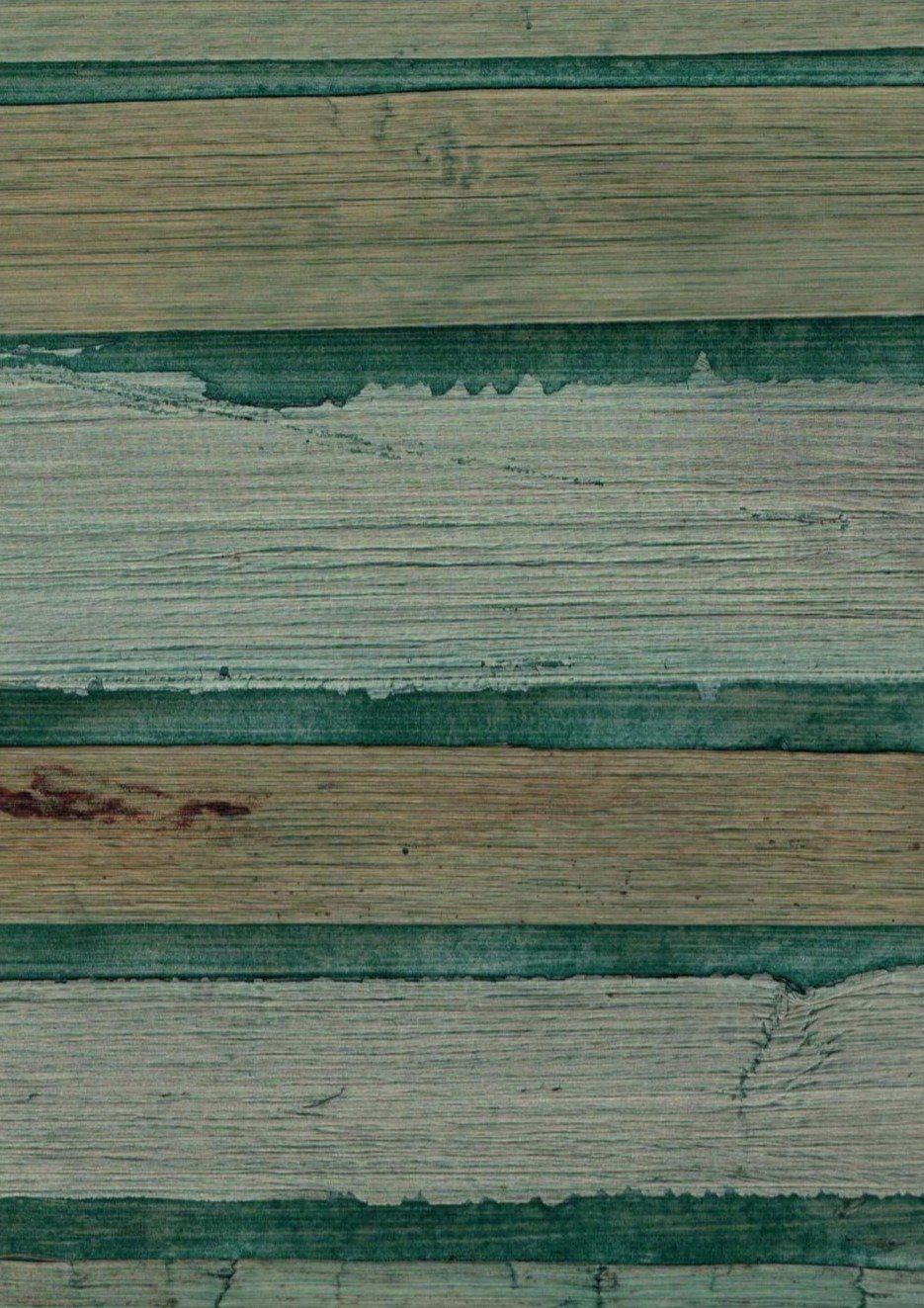 Sample - Genuine Banana Leaf Wallpaper - 7 Colours Pine Green