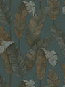 Bali Fronds Vinyl Wallpaper - Teal
