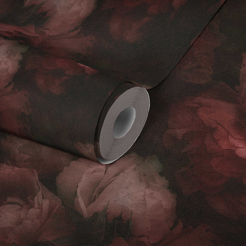 Dreamy Rose Wallpaper - Grainy Red