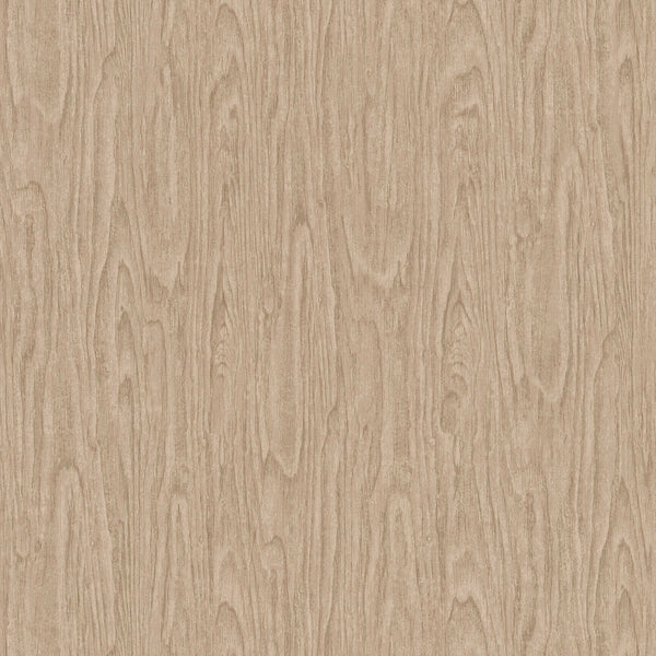 Sample - Versace Timber Wallpaper - Beige/Brown