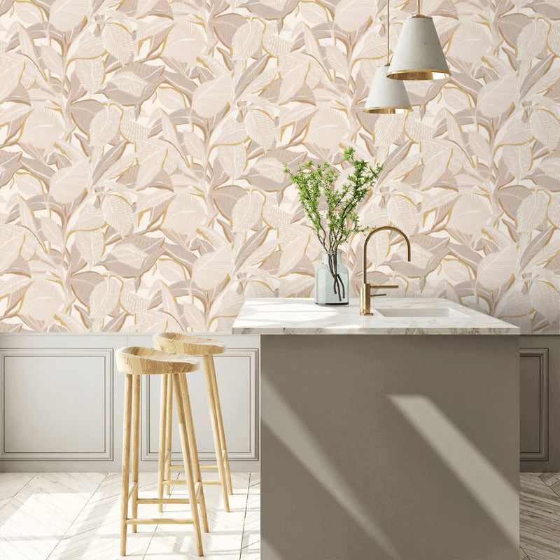 Riviera Lagoon Wallpaper - Sable