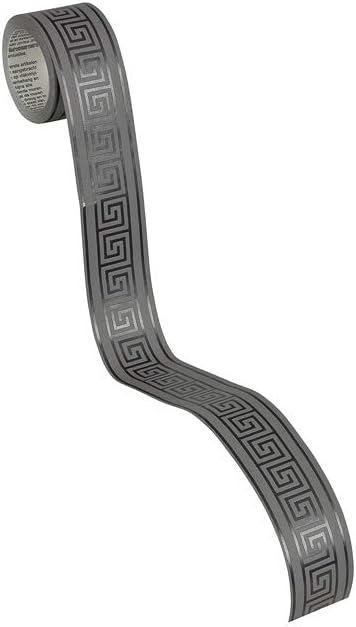 Graphic Meander Border - Black - Self Adhesive