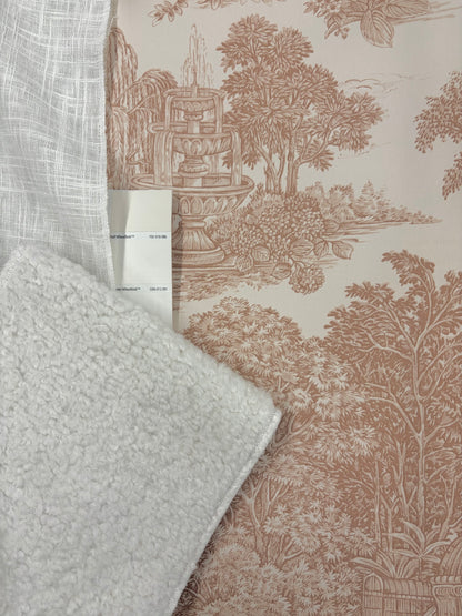Blenheim Toile Wallpaper - Rust