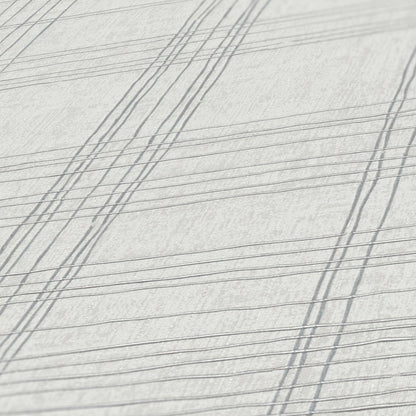 New York Threads Wallpaper - Metallic/White Grey - Discontinuing - BEST DEAL