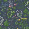 Lillian Wallpaper - Gold Blue