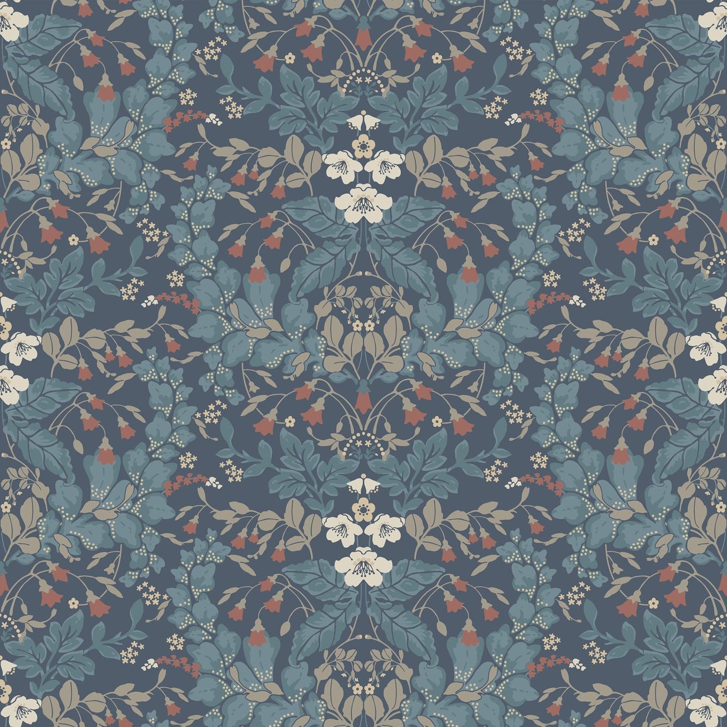 Saga Wallpaper - Blue/Red
