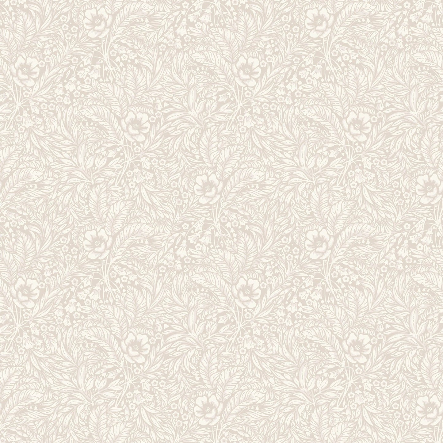 Emma Floral Wallpaper - Gray