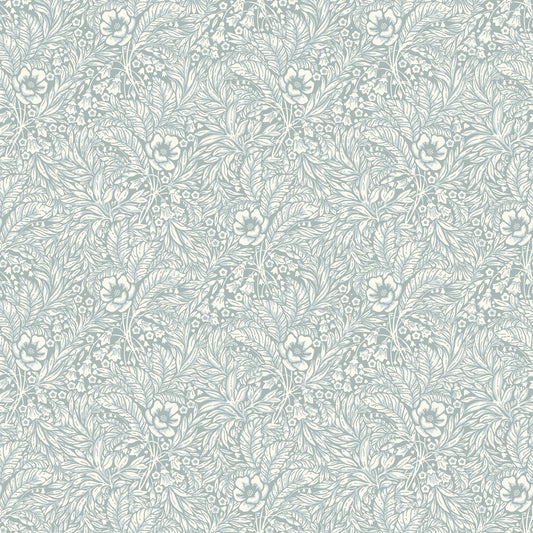 Emma Floral Wallpaper - Blue