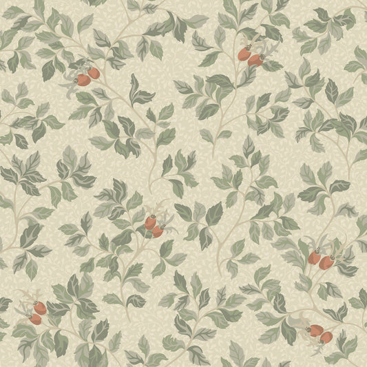 Nora Wallpaper - Beige/Green
