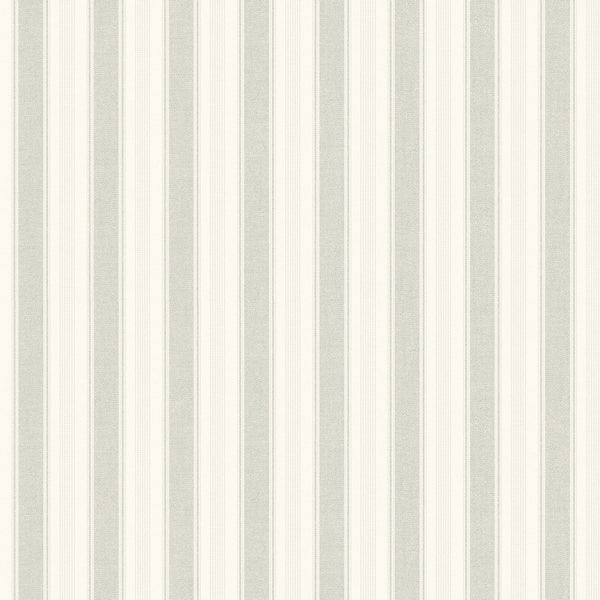 Sample – Erik Stripe Classical Wallpaper – Grey