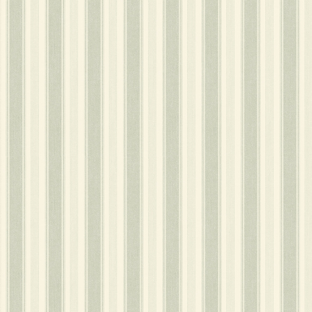 Erik Stripe Classical Wallpaper – Foggy Green