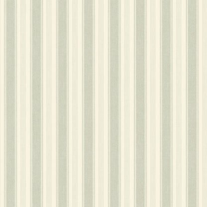 Erik Stripe Classical Wallpaper – Foggy Green