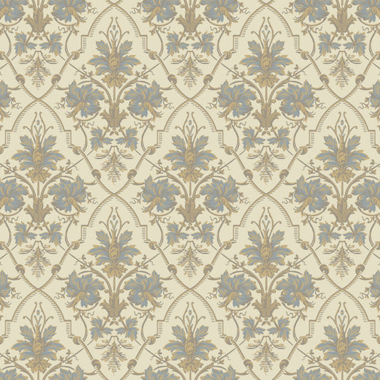 Viktoria Historical Wallpaper – Blue