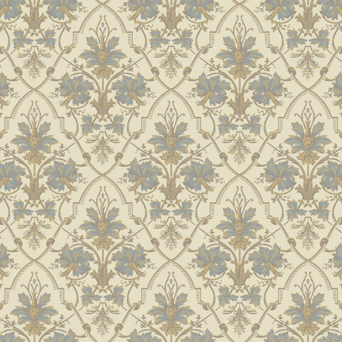 Sample - Viktoria Historical Wallpaper - Blue