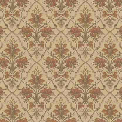 Viktoria Historical Wallpaper – Red