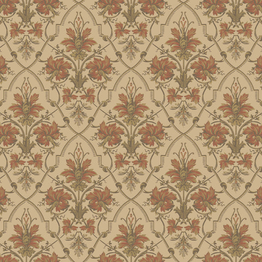 Viktoria Historical Wallpaper – Red
