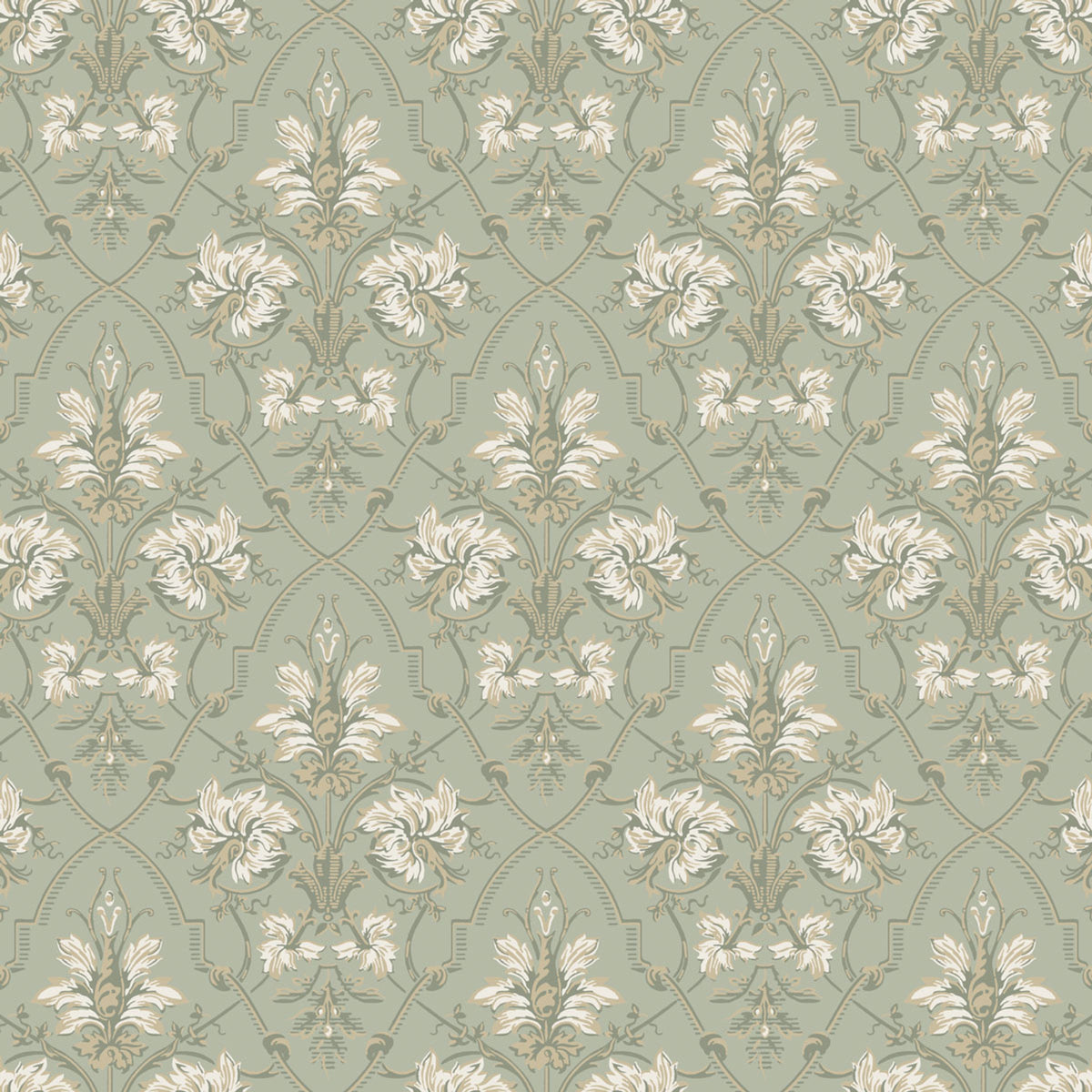 Viktoria Historical Wallpaper – Green