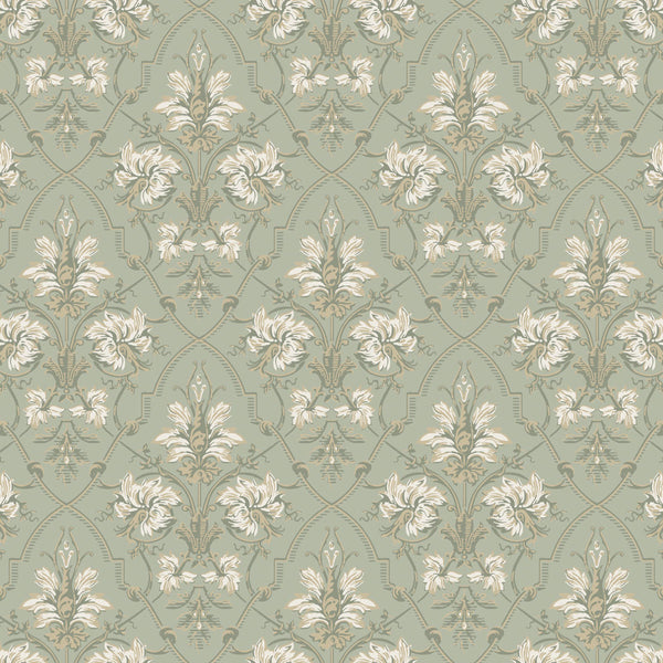 Sample - Viktoria Historical Wallpaper - Green