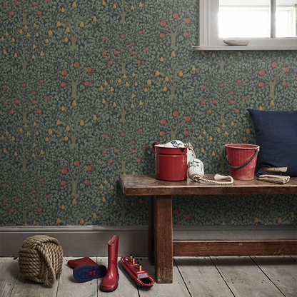 Pomona Pear Wallpaper - Black