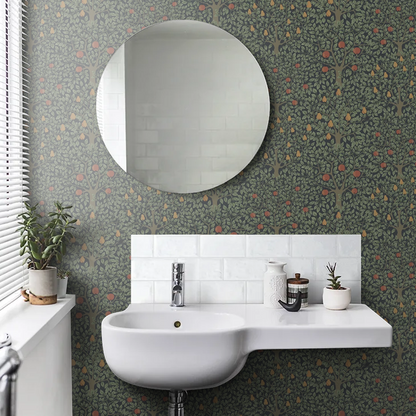 Pomona Pear Wallpaper - Black