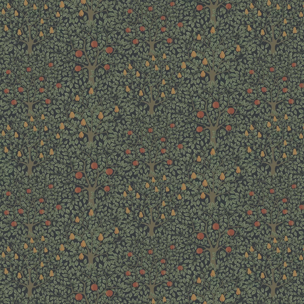 Pomona Pear Wallpaper - Black