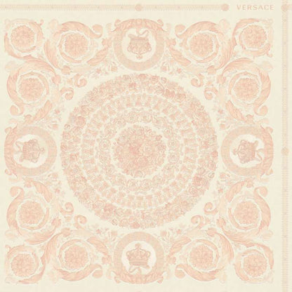 Versace Crown Moulding Wallpaper - Pink/Silver