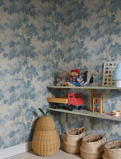 Raphael Wallpaper - Light Blue