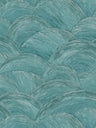 Wave Wallpaper - Green/Silver