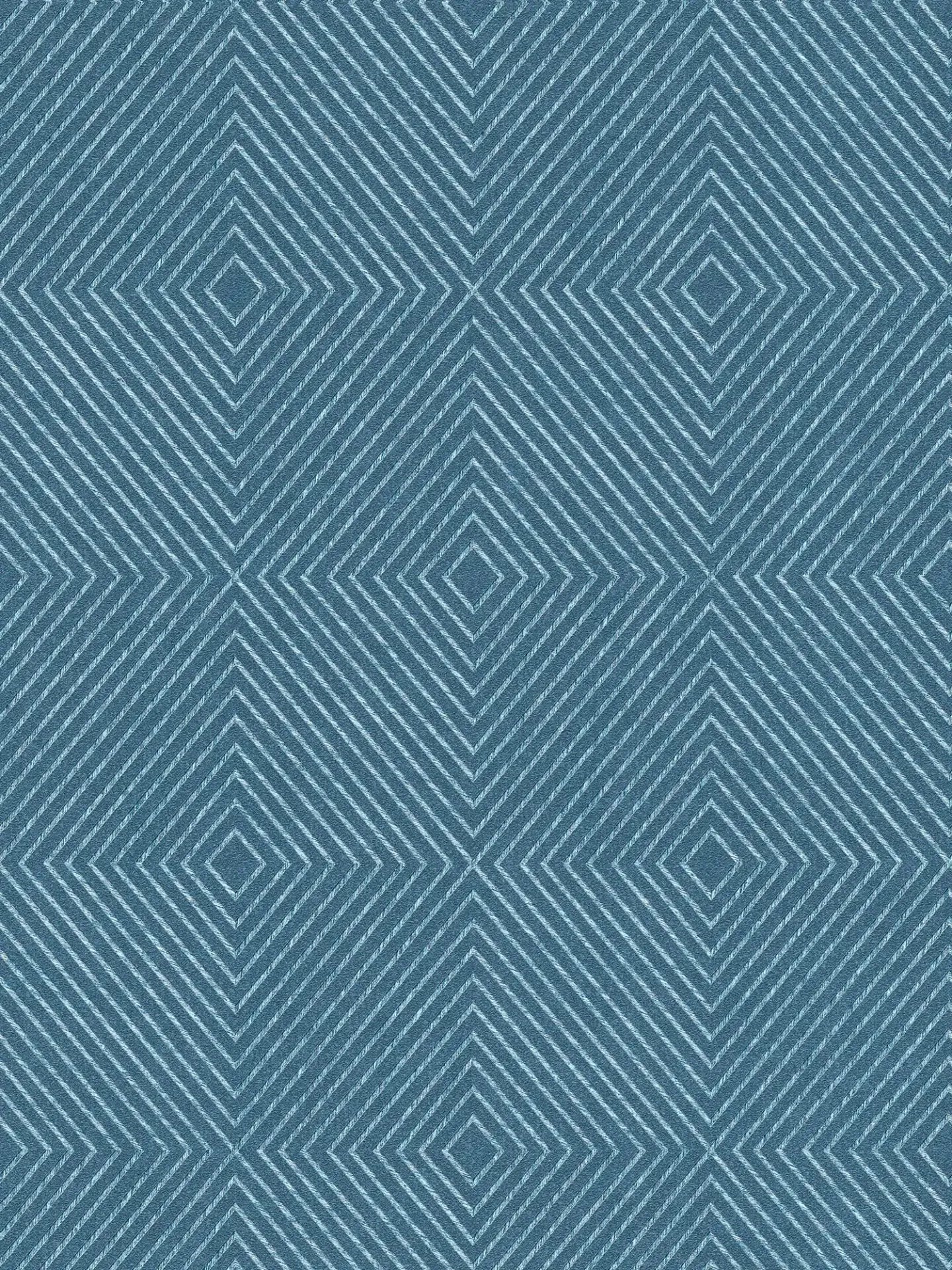 Metropolitan Grid - Abstract Vinyl Wallpaper - Blue