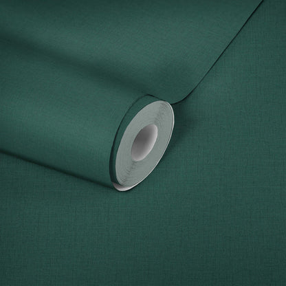 Textile Texture Wallpaper - Dark Green
