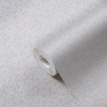 Marrakesh Hall Wallpaper - Metallic/White